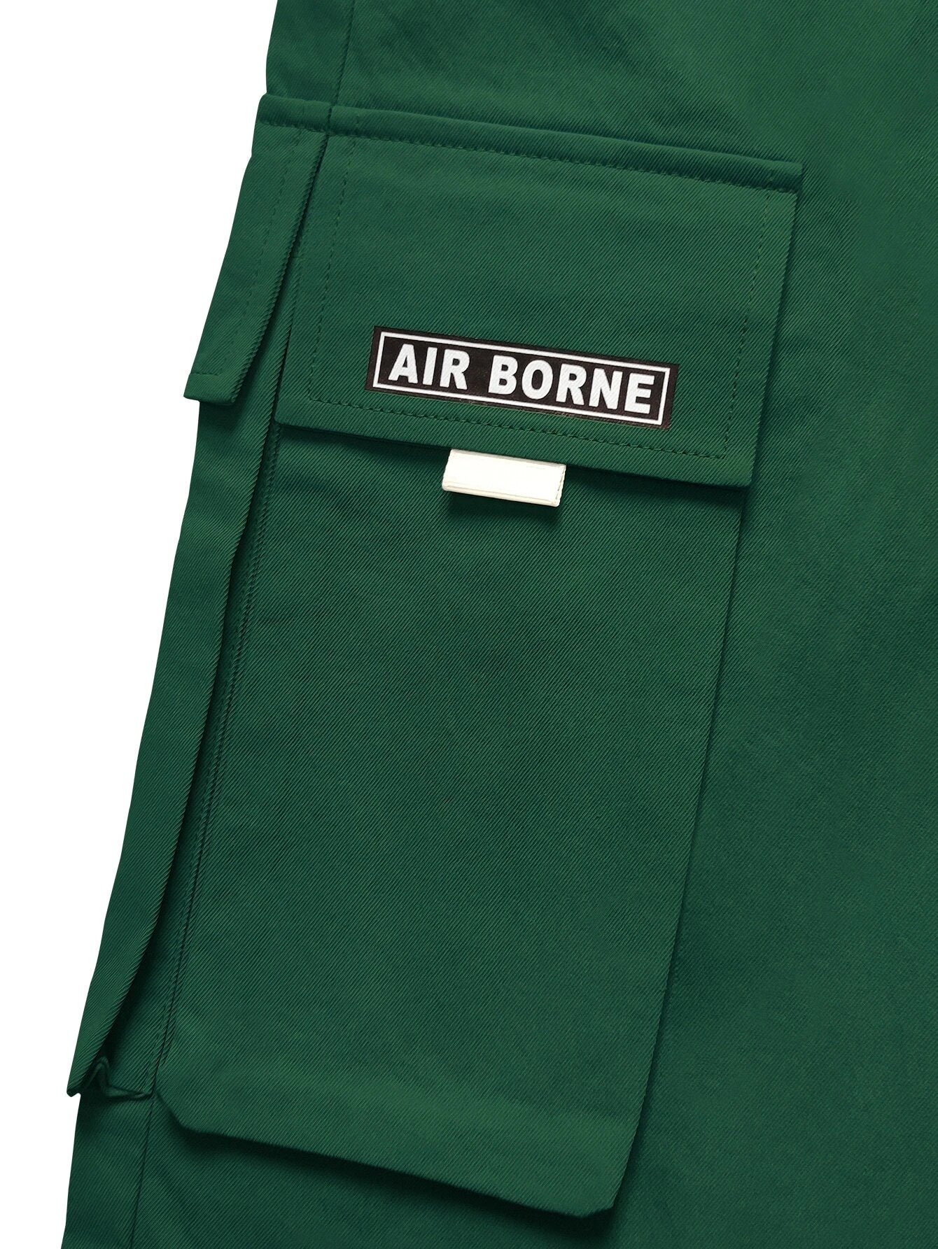 Manfinity Homme Men Letter Graphic Flap Pocket Drawstring Waist Cargo Pants