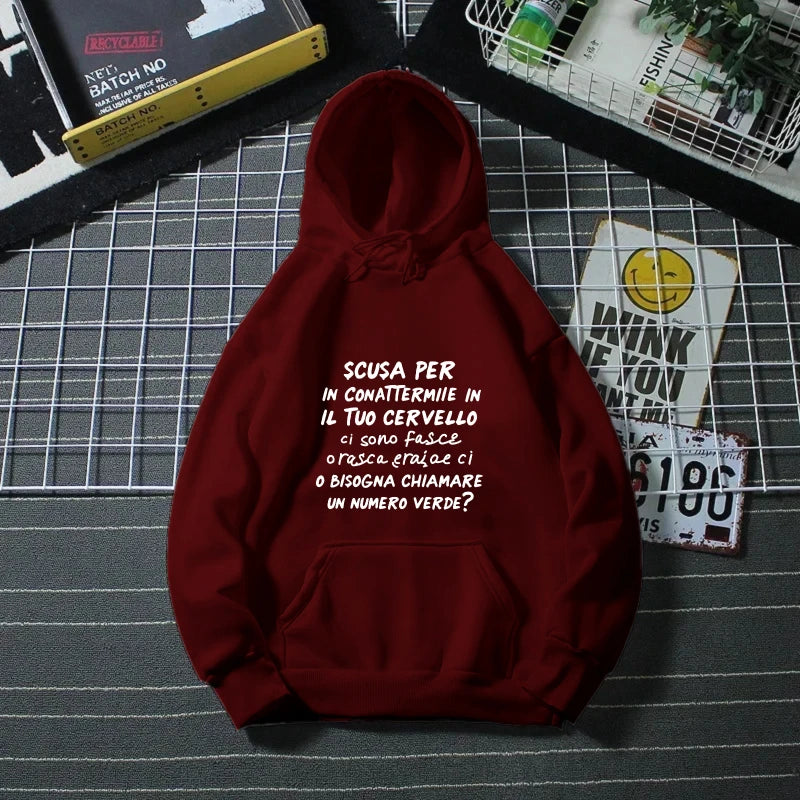 Hoodie for Men and Women Red Earth Planet Print I Love You Hoodie Casual Outdoor Wear for Travel and Everyday Use