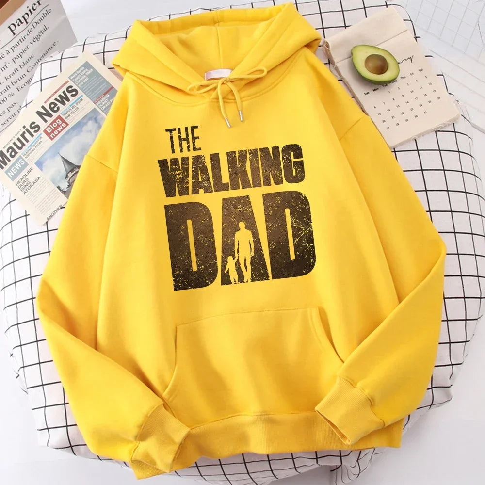 Hoodie Men Sweatshirt The Walking DAD Printed Unisex Streetwear Hip Hop Style Autumn Winter Fashion Hip Hop Tops Clothes Male