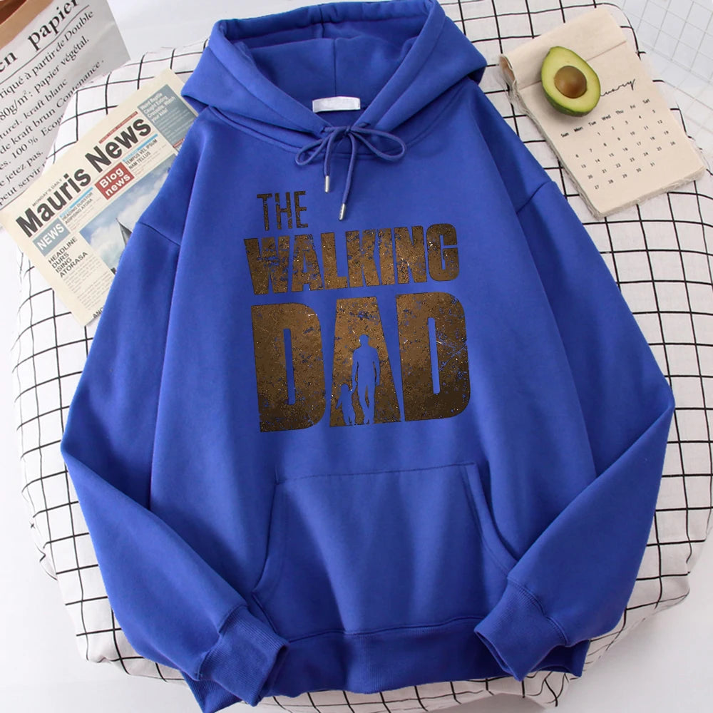 Hoodie Men Sweatshirt The Walking DAD Printed Unisex Streetwear Hip Hop Style Autumn Winter Fashion Hip Hop Tops Clothes Male