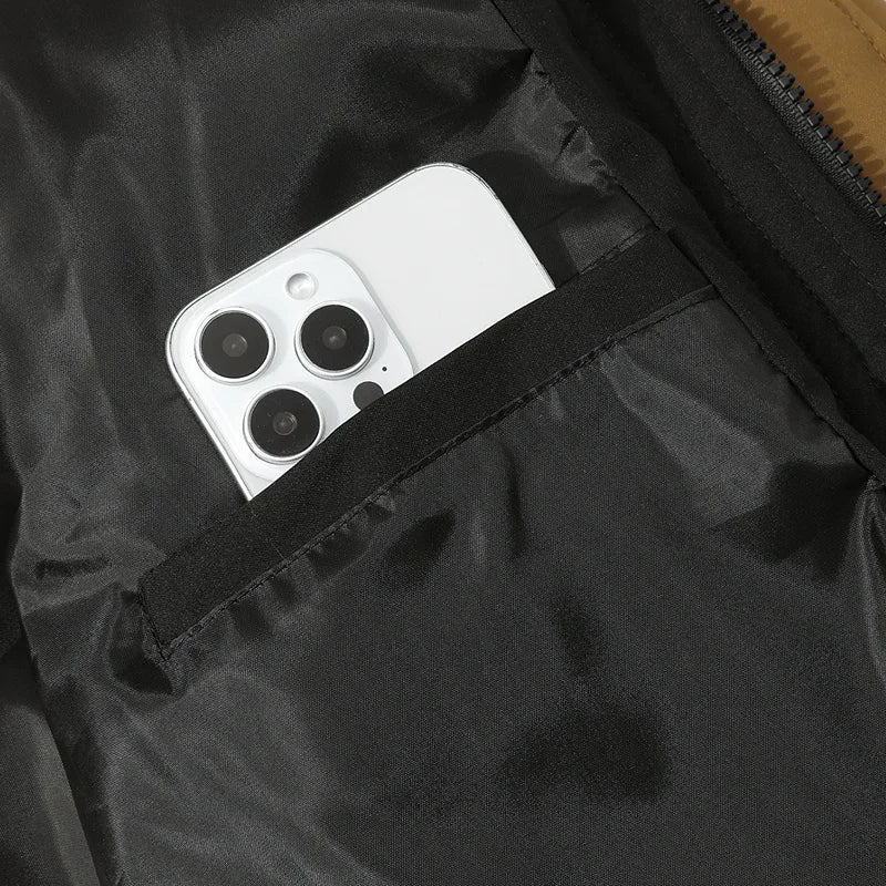 Winter Men Waterproof Windproof Casual Jacket Mens Puffer Hooded Fashion Jacket Man Outdoor Loose Thick Jacket Windbreaker Parka