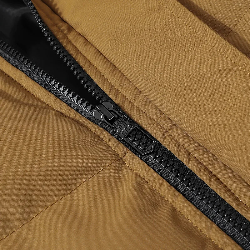 Winter Men Waterproof Windproof Casual Jacket Mens Puffer Hooded Fashion Jacket Man Outdoor Loose Thick Jacket Windbreaker Parka