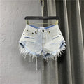 Sexy Low-waisted Denim Shorts New Summer Hole A Wide-leg Pants Ripped Jeans For Women