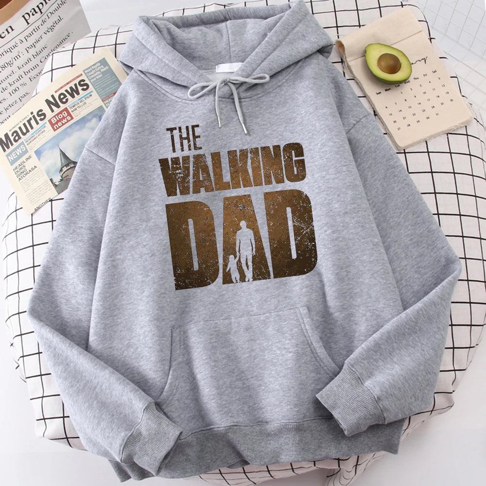 Hoodie Men Sweatshirt The Walking DAD Printed Unisex Streetwear Hip Hop Style Autumn Winter Fashion Hip Hop Tops Clothes Male