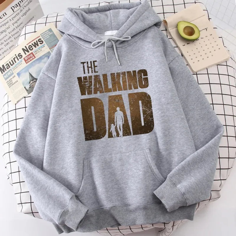 Hoodie Men Sweatshirt The Walking DAD Printed Unisex Streetwear Hip Hop Style Autumn Winter Fashion Hip Hop Tops Clothes Male