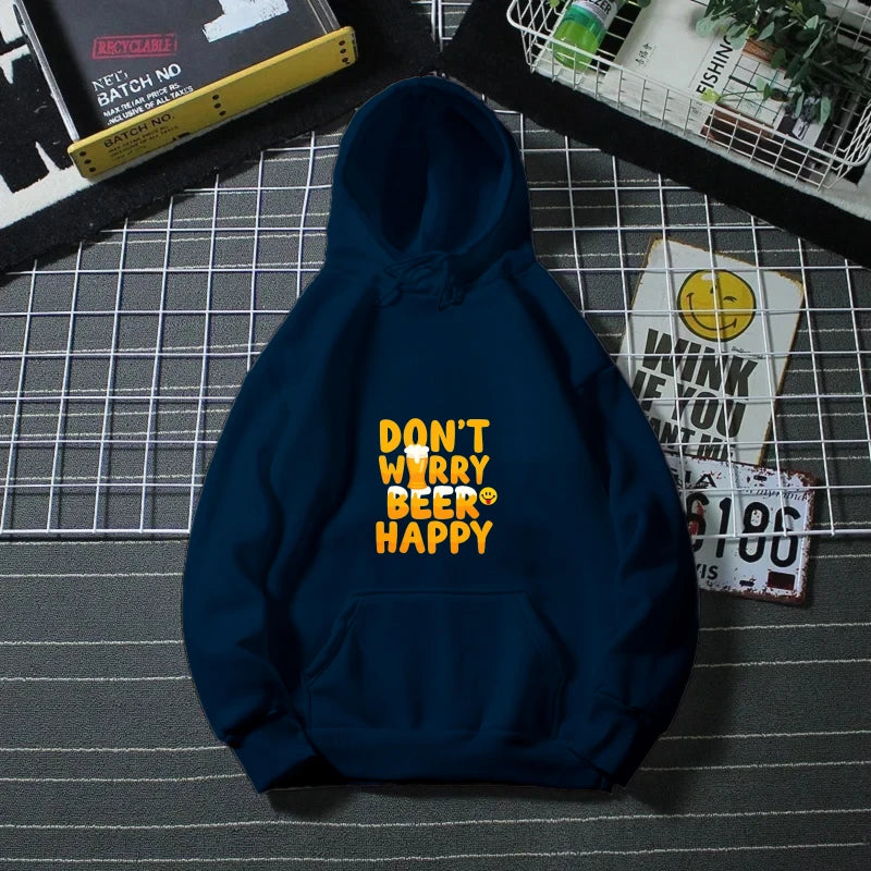 Hoodie for Men and Women Black Close The Fking Borders Printed Hoodie Casual Streetwear Fashion Statement Top for Outdoor Activi