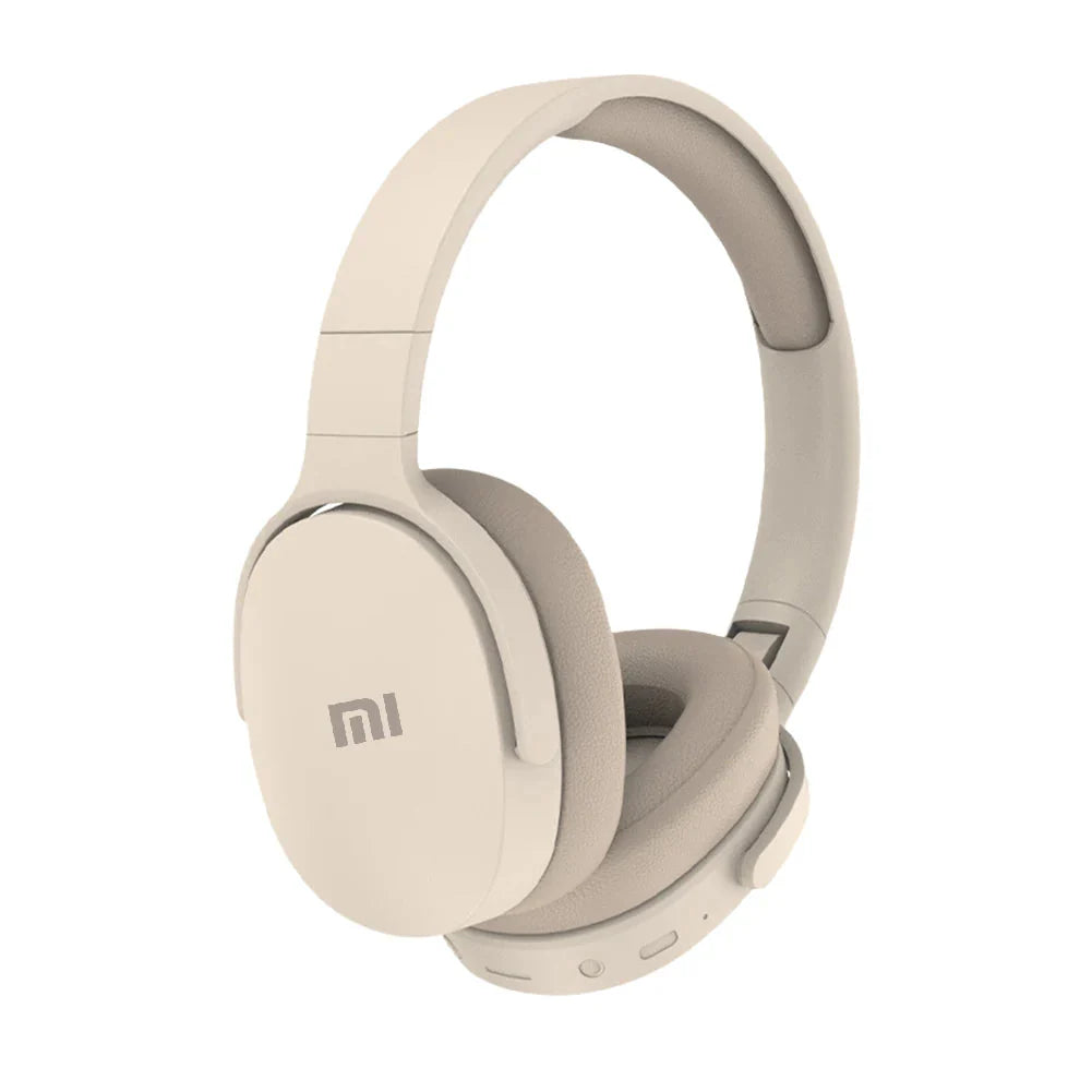 NNEOBA Wireless Bluetooth Over-Ear Headphone Beige-0