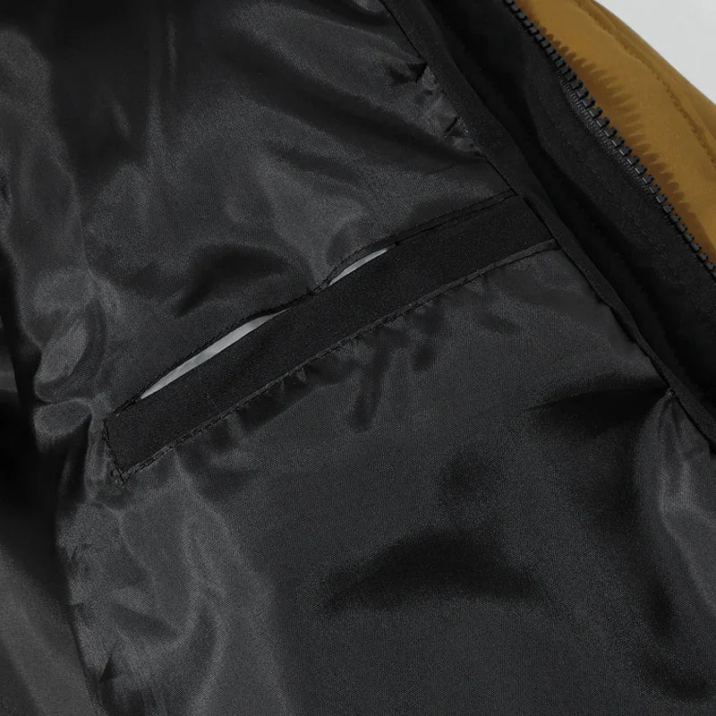 Winter Men Waterproof Windproof Casual Jacket Mens Puffer Hooded Fashion Jacket Man Outdoor Loose Thick Jacket Windbreaker Parka