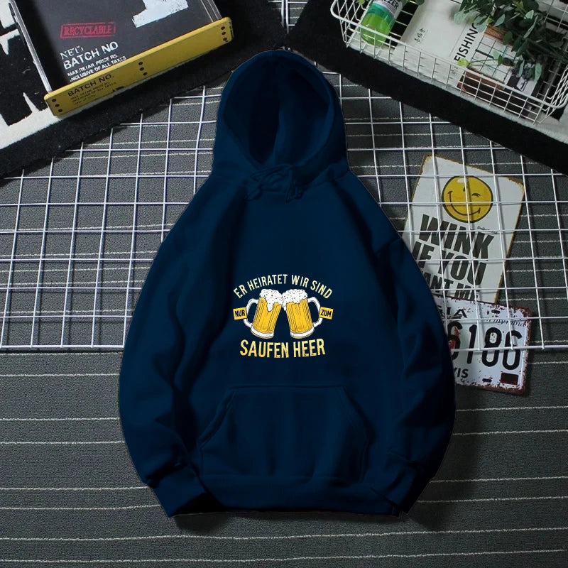 Hoodie for Men and Women Black Close The Fking Borders Printed Hoodie Casual Streetwear Fashion Statement Top for Outdoor Activi