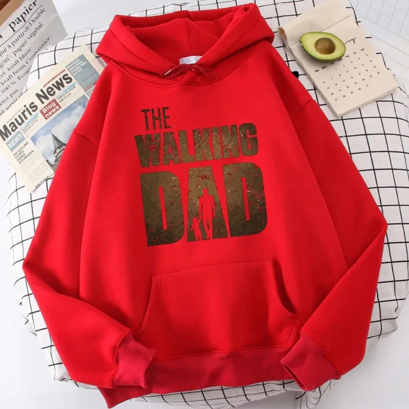 Hoodie Men Sweatshirt The Walking DAD Printed Unisex Streetwear Hip Hop Style Autumn Winter Fashion Hip Hop Tops Clothes Male