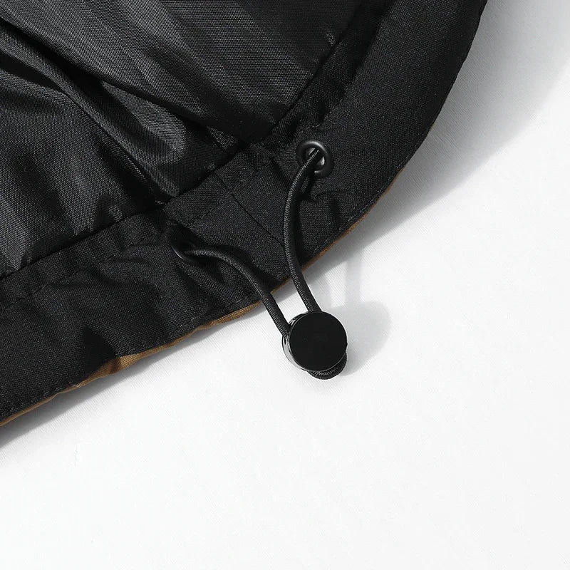 Winter Men Waterproof Windproof Casual Jacket Mens Puffer Hooded Fashion Jacket Man Outdoor Loose Thick Jacket Windbreaker Parka