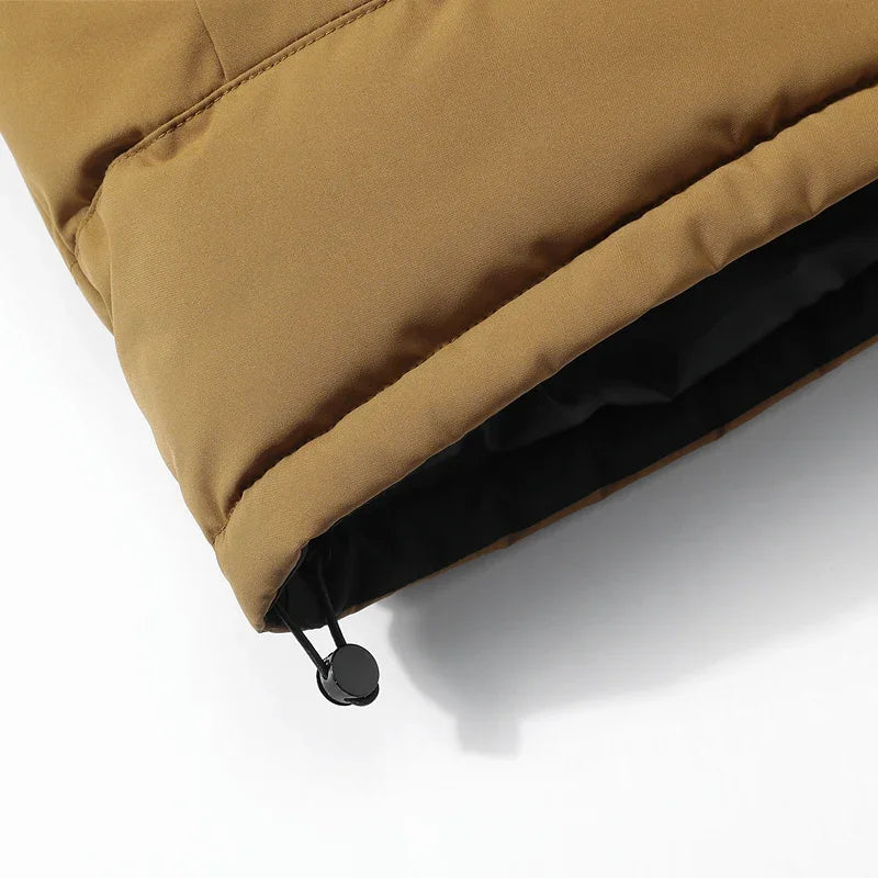 Winter Men Waterproof Windproof Casual Jacket Mens Puffer Hooded Fashion Jacket Man Outdoor Loose Thick Jacket Windbreaker Parka