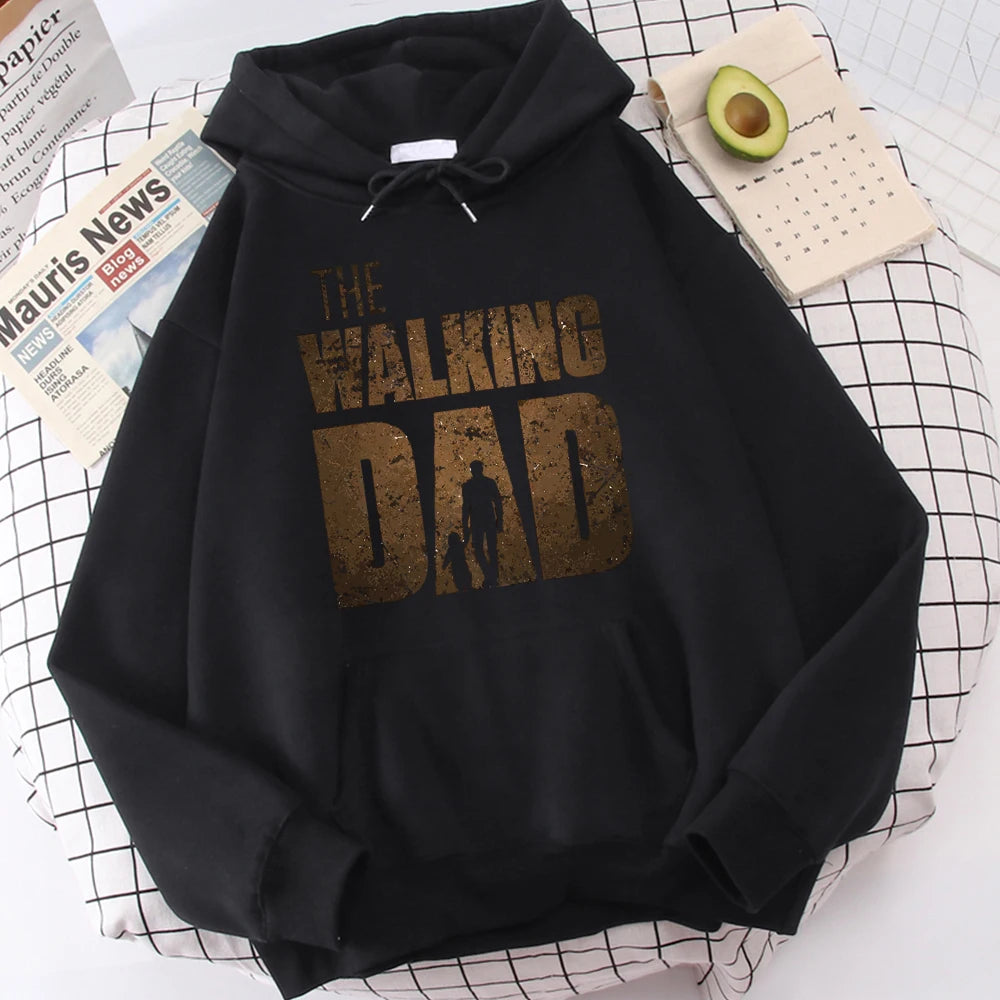 Hoodie Men Sweatshirt The Walking DAD Printed Unisex Streetwear Hip Hop Style Autumn Winter Fashion Hip Hop Tops Clothes Male