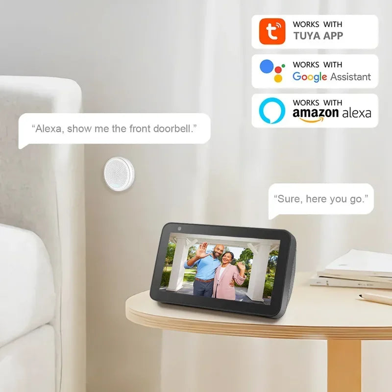 NNEOBA 2.4GHz WiFi 1080P Smart Doorbell Camera-4